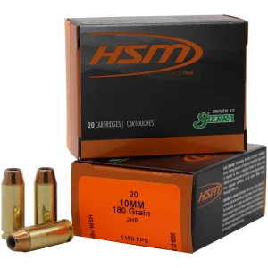 HSM Pro Pistol 10mm Auto 180 gr JHP 20-round box