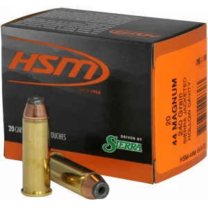 HSM Pro Pistol .44 Magnum 240 gr JHP 20-round box