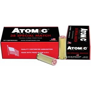 Atomic 38 Special 148gr Hollow Base Wadcutter ammunition 50rd box