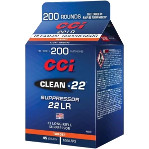 CCI Clean-22 Suppressor .22 LR 45 gr 200 rd box product image