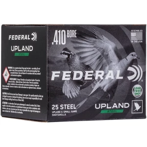 Federal Upland Steel 410 bore 3 inch 3/8 oz #7.5 shot 25rd box