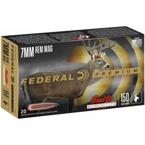 Federal Premium Swift Scirocco II 7mm Rem Mag 150 gr 20-round box