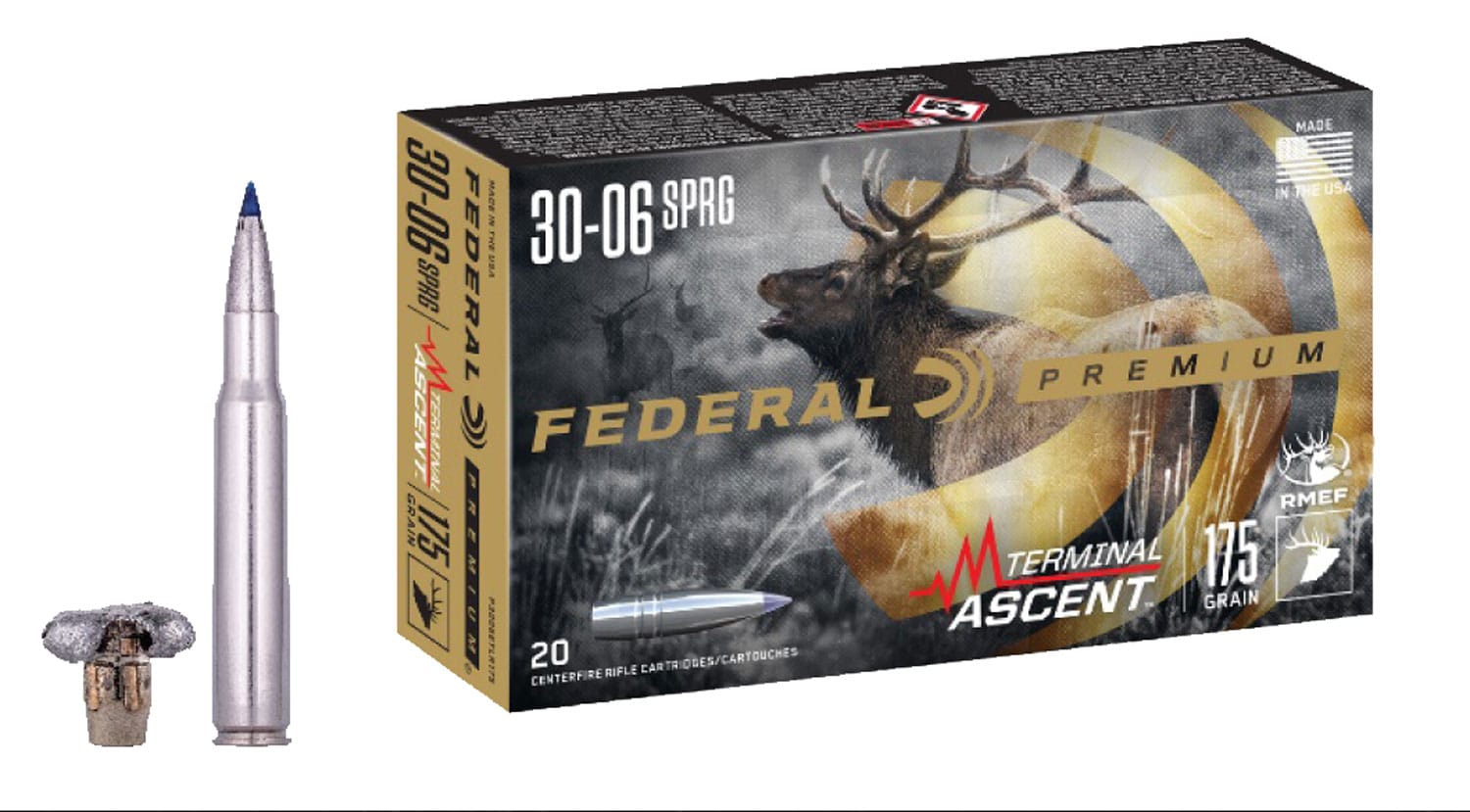 Federal Premium Terminal Ascent .30-06 Springfield 175gr box 20 rounds