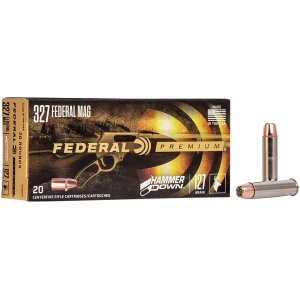 Federal HammerDown .327 Federal Magnum 127gr ammunition box, 20 rounds