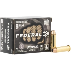 Federal Premium Punch .38 Special +P 120 gr JHP 20rd box