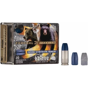 Federal Ammunition 45 ACP +P Solid Core Syntech 20-round box