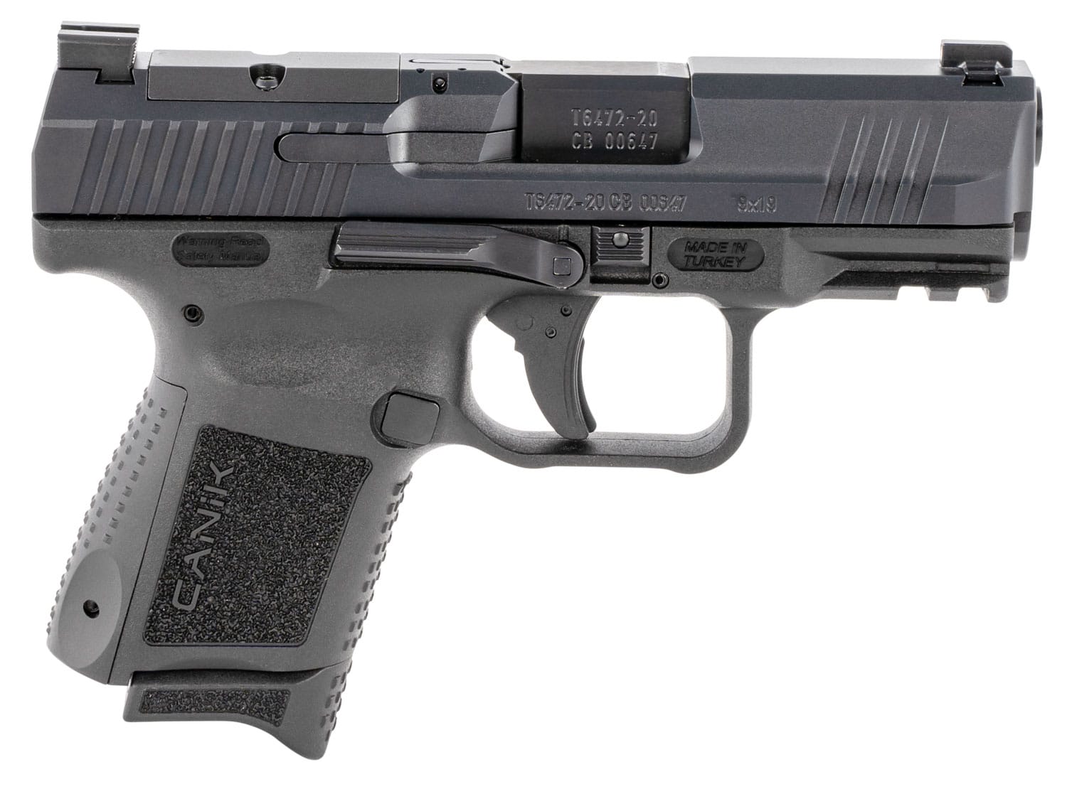 Canik TP9 Elite SC Blackout 9mm subcompact pistol, optic-ready, with two magazines