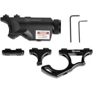 Firefield Rival XL foregrip flashlight with integrated 5 mW laser, matte black, 75-150 lumens