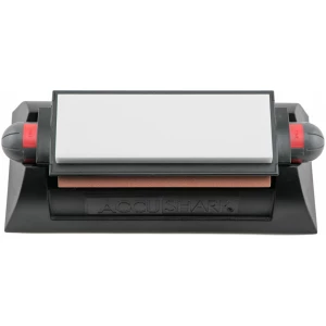 AccuSharp 025C Tri-Stone Deluxe Sharpening System Coarse, Medium, Fine Diamond, Alumina, Ceramic Sharpener Rubber Handle