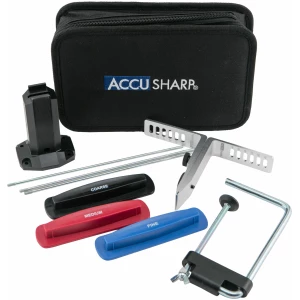 AccuSharp 060C 3-Stone Precision Set Coarse/Medium/Fine Diamond, Alumina, Ceramic Sharpener Multi Color