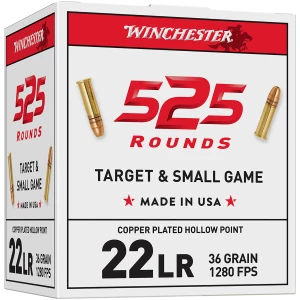 Winchester .22 LR 36 gr Hollow Point 525 rd bulk box