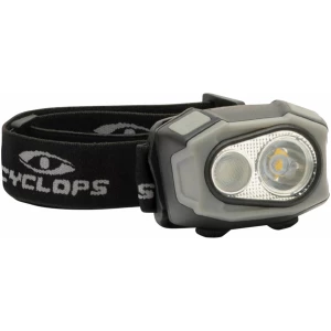 Cyclops eFlex 400 lumen rechargeable LED headlamp in black with adjustable headband