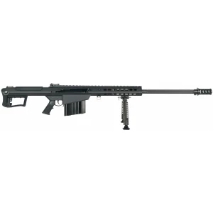 Barrett M107A1 .50 BMG rifle, 29-inch fluted chrome-lined barrel, 10-round detachable magazine, black Cerakote