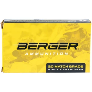 Berger Bullets 31021 6.5mm Creedmoor 130gr Hybrid Open Tip Match ammunition 20 count box