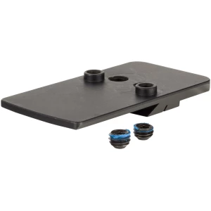 Trijicon RMRcc dovetail mounting plate for Smith & Wesson M&P Shield in matte black steel