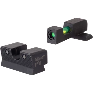 Trijicon 601116 DI Night Sight Set  Green/Tritium/Fiber Optic Front Sight-Green Tritium Black Outline Rear Sight Springfield Armory XD/XD-M/XD Mod.2