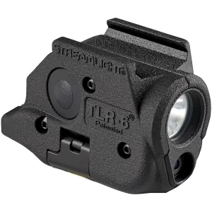 Streamlight TLR-6 weapon light with white LED and integrated red laser for Glock 43X/48 in black