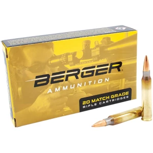 Berger Bullets .223 Rem 77gr OTM tactical rifle ammunition 20 rounds box