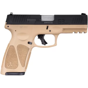Taurus G3 9mm pistol with 4.0 inch barrel, tan polymer frame and matte black slide