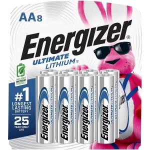Energizer Ultimate Lithium AA 8-Pack batteries L91SBP8H3 1.5V