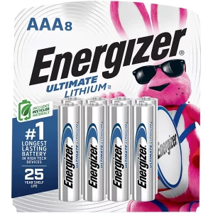 Energizer Ultimate Lithium AAA 8-pack batteries L92SBP8H3