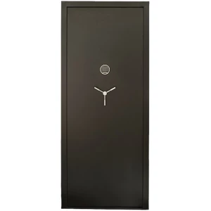 SnapSafe 75415 in-swing black steel vault door 36.8 x 81 inches with SecuRam digital lock