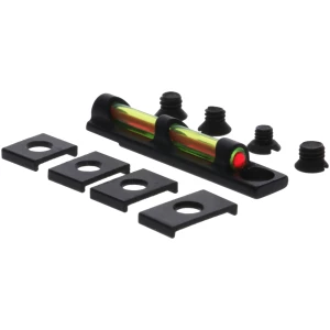 TruGlo TG-TG949D Tru-Bead Universal Green Outside w/Red Center Fiber Optic Front Sight w/.120" Fiber Diameter Black Frame for Shotguns