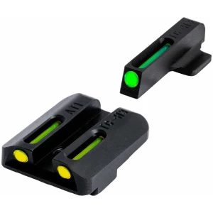 TruGlo TGTG131NT1Y TFO  Green/Tritium/Fiber Optic Front Sight-Yellow/Tritium/Fiber Optic Rear Sight 1911 Government