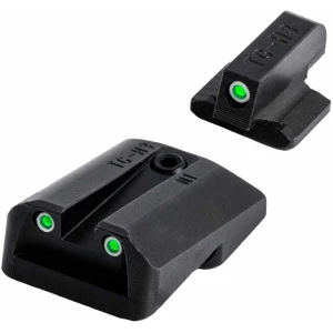 TruGlo TGTG231F3W Tritium Pro  Black | Green Tritium White Outline Front Sight Green Tritium Rear Sight