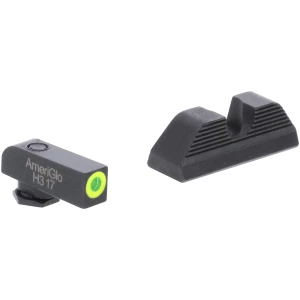 AmeriGlo GL352 Protector Sight Set for Glock  Green Tritium LumiGreen Outline Front Sight-Black Serrated Rear Sight