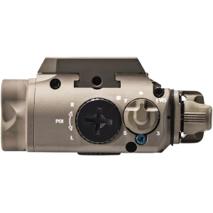 SureFire XVL2-IRC tan weaponlight with 400-lumen white LED, 300mW IR illuminator, and green laser