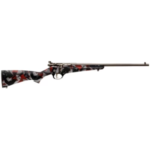 Savage Rascal youth .22 LR rifle with red white and blue synthetic stock and 16.125 inch barrel