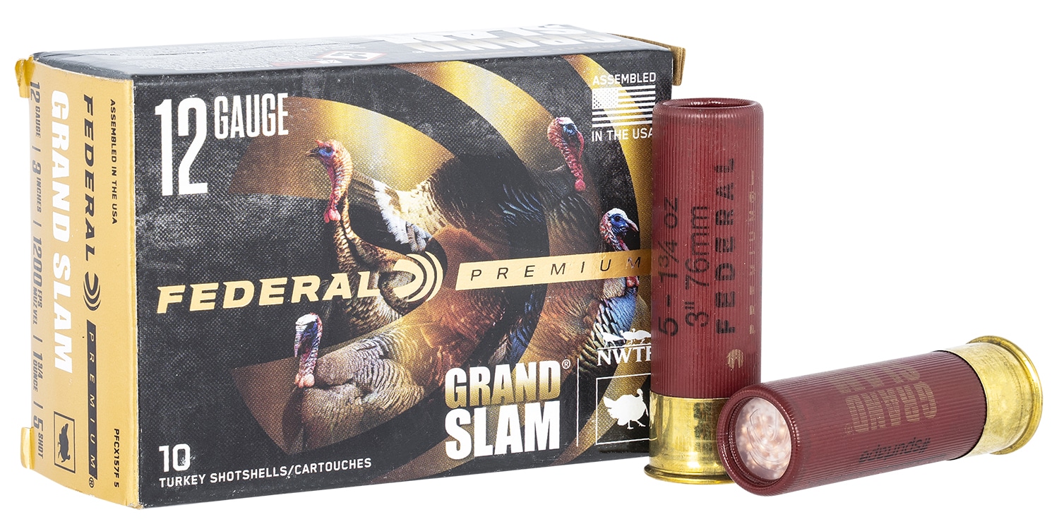 Federal Premium Grand Slam 12ga 3 in 1-3/4 oz #5 turkey shotshells 10rd box