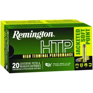 Box of Remington HTP .41 Rem Mag 210 gr ammunition, 20 rounds