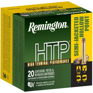 Remington HTP .44 Rem Mag 240gr SJHP ammunition box 20rd