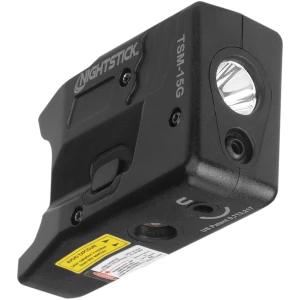 Nightstick TSM-15G subcompact weapon light with green laser, black