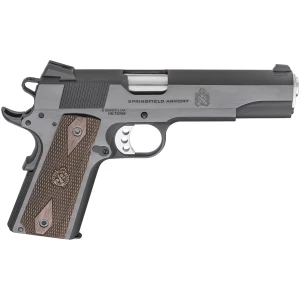 Springfield Armory 1911 Garrison .45 ACP 5-inch Blued with wood laminate grips