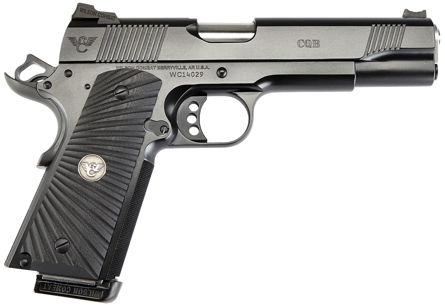 Wilson Combat CQB full-size 1911 pistol 9mm 5-inch Black Armor-Tuff frame