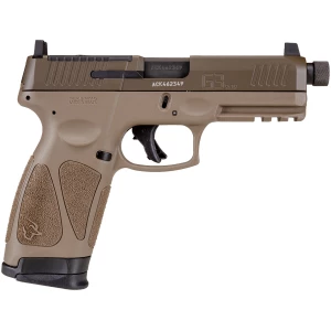 Taurus G3 TORO Tactical 9mm pistol, FDE polymer frame, Patriot Brown Cerakote slide, optic-ready, threaded barrel