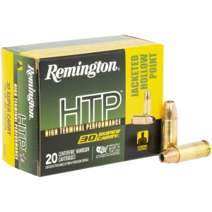 Remington HTP .30 Super Carry 100gr JHP 20-round box ammunition