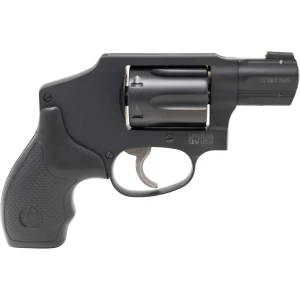 Smith & Wesson S&W 432 revolver labeled 32H&R DAO1.8S 6R FS DE