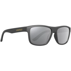 Leupold Katmai shooting sunglasses with Shadow Gray Flash lens and matte black wraparound frame