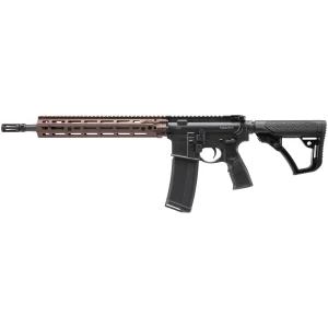Daniel Defense 0219104238047 M4A1 RIII 5.56x45mm NATO 14.50" 30+1, Black Rec/Furniture, OEM Stock & Grip, 12.50" FDE M-Lok Handgaurd, Ambi Controls, Pinned & Welded Flash Hider