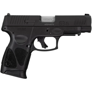 Taurus G3XL SR 9mm pistol, 4.0 inch barrel, black polymer frame, two 12-round magazines