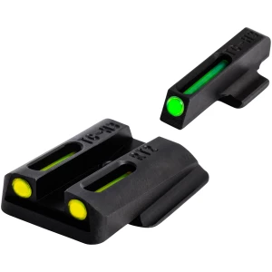 TruGlo TGTG131RT2Y TFO  Green/Tritium/Fiber Optic Front Sight-Yellow/Tritium/Fiber Optic Rear Sight Ruger LC9/9S/380
