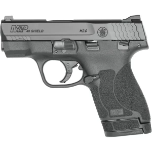 Smith & Wesson M&P Shield M2.0 .40 S&W 3.1in black polymer frame white-dot sights