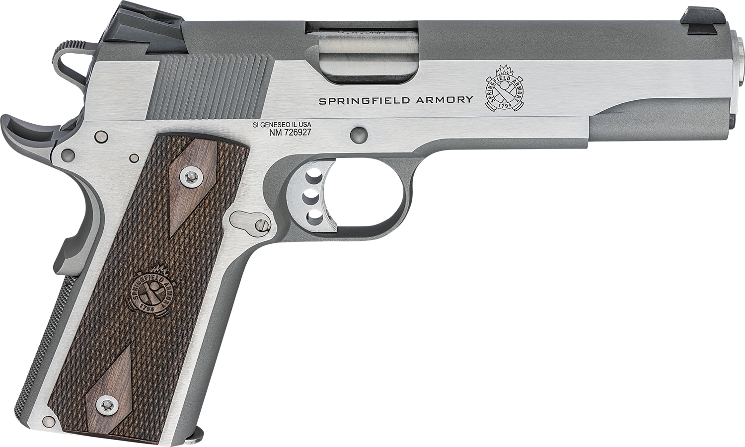 Springfield Armory 1911 Garrison 9mm 5-inch stainless pistol right profile
