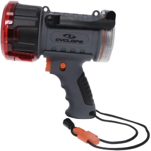 Cyclops CYC2000WP waterproof LED spotlight black gray with spot and flood lights