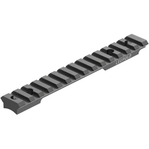 Leupold BackCountry matte black cross-slot scope base for Nosler M21 Short Action