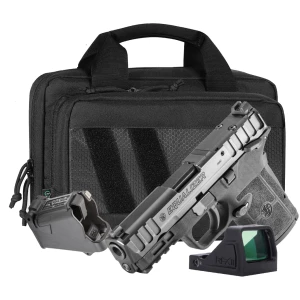 Smith & Wesson Equalizer 9mm 3.675in optic-ready pistol with Viridian RFX11 and Savior bag